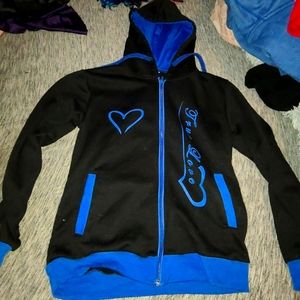 Blue and black true love coat